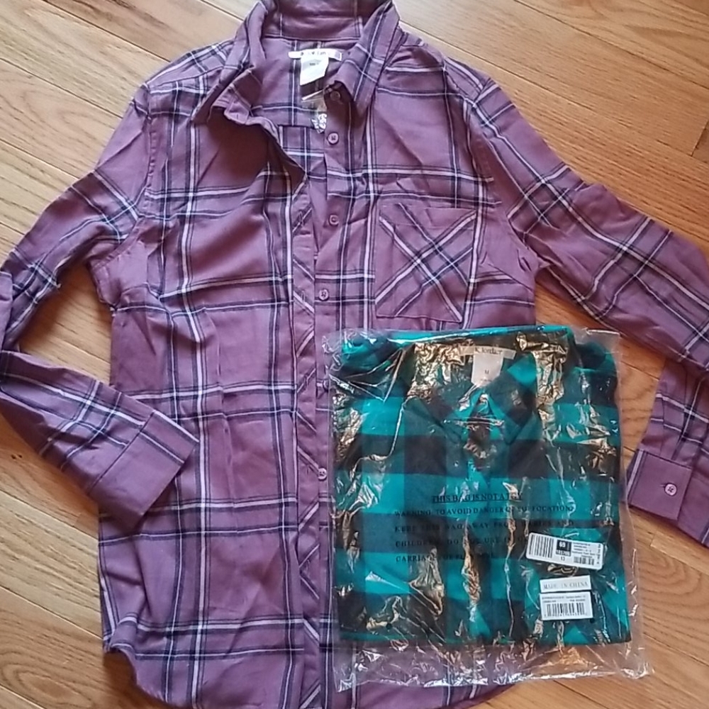 Brand new womens button ups size medium